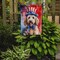 Edge Collections - 11.25" X 15.50" - Multicolor - Goldendoodle Patriotic American Decorative Banner - 1 Piece